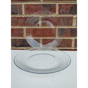 2 Libby luncheon 9" glass plates